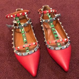 Valentino Red flats shoes
